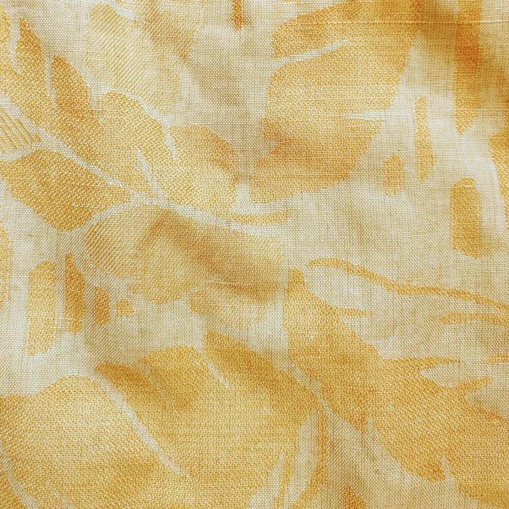 Vintage Christian Dior Golden Yellow Tropical Leaf Brocade Blazer – 8